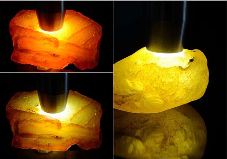 玉石用照玉手電筒白光和放大鏡看的是什么？